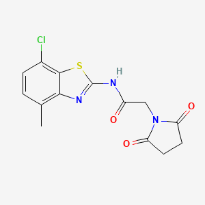 N-(7-chloro-4-methylbenzo[d]thiazol-2-yl)-2-(2,5-dioxopyrrolidin-1-yl)acetamide