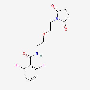 N-(2-(2-(2,5-dioxopyrrolidin-1-yl)ethoxy)ethyl)-2,6-difluorobenzamide