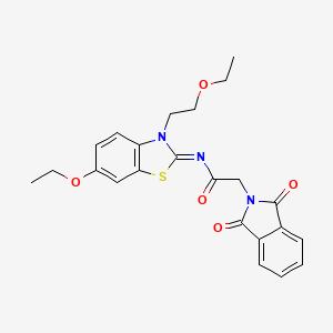 (Z)-2-(1,3-dioxoisoindolin-2-yl)-N-(6-ethoxy-3-(2-ethoxyethyl)benzo[d]thiazol-2(3H)-ylidene)acetamide
