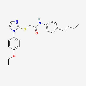 N-(4-butylphenyl)-2-((1-(4-ethoxyphenyl)-1H-imidazol-2-yl)thio)acetamide