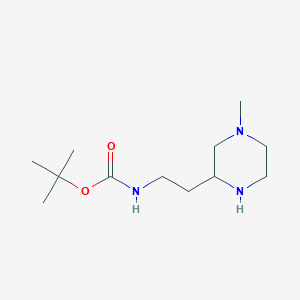 molecular formula C12H25N3O2 B2753221 Tert-butyl N-[2-(4-methylpiperazin-2-yl)ethyl]carbamate CAS No. 1783976-43-1