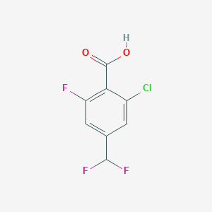 2-Chloro-4-(difluoromethyl)-6-fluorobenzoic acid