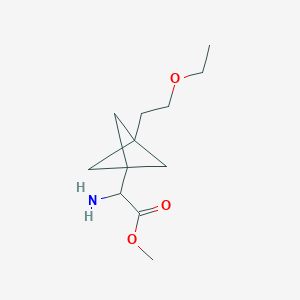 Methyl 2-amino-2-[3-(2-ethoxyethyl)-1-bicyclo[1.1.1]pentanyl]acetate