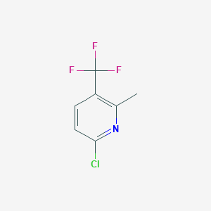 molecular formula C7H5ClF3N B2753238 6-Chloro-2-methyl-3-(trifluoromethyl)pyridine CAS No. 1023817-24-4