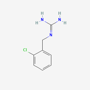 molecular formula C8H10ClN3 B2753241 1-(2-Chlorobenzyl)guanidine CAS No. 4406-27-3