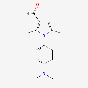 1-(4-(Dimethylamino)phenyl)-2,5-dimethyl-1H-pyrrole-3-carbaldehyde