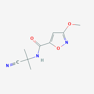 N-(1-cyano-1-methylethyl)-3-methoxy-1,2-oxazole-5-carboxamide