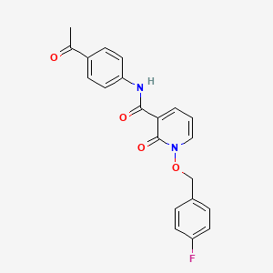 molecular formula C21H17FN2O4 B2753252 N-(4-acetylphenyl)-1-[(4-fluorophenyl)methoxy]-2-oxopyridine-3-carboxamide CAS No. 868678-24-4