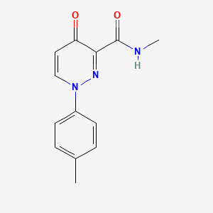 molecular formula C13H13N3O2 B2753261 N-methyl-1-(4-methylphenyl)-4-oxo-1,4-dihydro-3-pyridazinecarboxamide CAS No. 478063-55-7