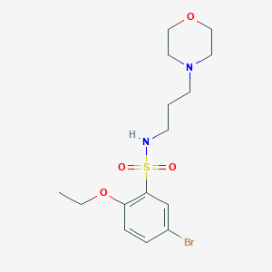 molecular formula C15H23BrN2O4S B275329 5-bromo-2-ethoxy-N-(3-morpholin-4-ylpropyl)benzenesulfonamide 