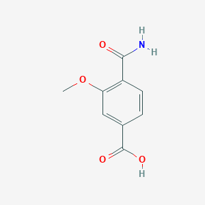 molecular formula C9H9NO4 B2753297 4-Carbamoyl-3-methoxybenzoic acid CAS No. 773056-89-6