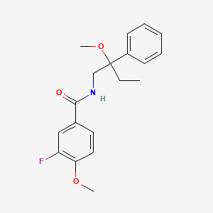 molecular formula C19H22FNO3 B2753304 3-fluoro-4-methoxy-N-(2-methoxy-2-phenylbutyl)benzamide CAS No. 1797881-84-5