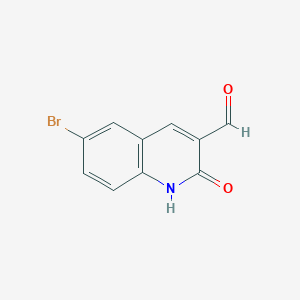 molecular formula C10H6BrNO2 B2753308 6-Bromo-2-oxo-1,2-dihydroquinoline-3-carbaldehyde CAS No. 73568-45-3