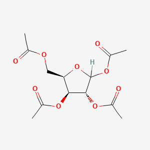 molecular formula C13H18O9 B2753332 1,2,3,5-tetra-O-acetyl-D-xylofuranose CAS No. 30571-56-3; 42927-46-8