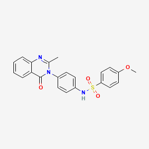 4-methoxy-N-(4-(2-methyl-4-oxoquinazolin-3(4H)-yl)phenyl)benzenesulfonamide