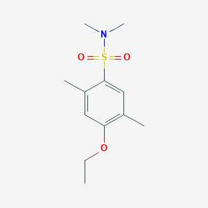 molecular formula C12H19NO3S B275335 4-ethoxy-N,N,2,5-tetramethylbenzene-1-sulfonamide 