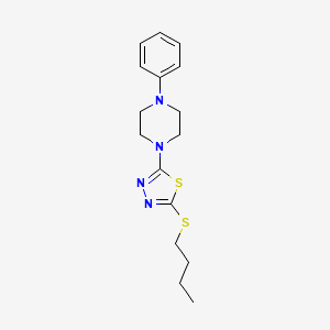 2-(Butylthio)-5-(4-phenylpiperazin-1-yl)-1,3,4-thiadiazole