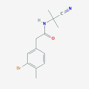 molecular formula C13H15BrN2O B2753409 2-(3-bromo-4-methylphenyl)-N-(1-cyano-1-methylethyl)acetamide CAS No. 1808472-25-4