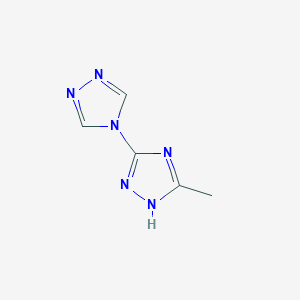 molecular formula C5H6N6 B2753417 5-Methyl-2H-3,4'-bi-1,2,4-triazole CAS No. 233600-06-1