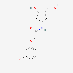 N-(3-hydroxy-4-(hydroxymethyl)cyclopentyl)-2-(3-methoxyphenoxy)acetamide