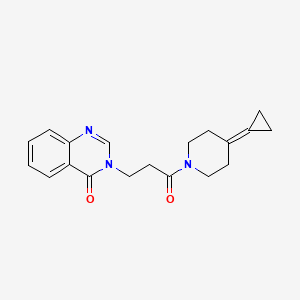 3-(3-(4-cyclopropylidenepiperidin-1-yl)-3-oxopropyl)quinazolin-4(3H)-one