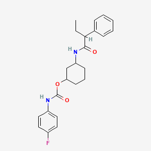 3-(2-Phenylbutanamido)cyclohexyl (4-fluorophenyl)carbamate