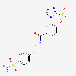 3-(2-(methylsulfonyl)-1H-imidazol-1-yl)-N-(4-sulfamoylphenethyl)benzamide