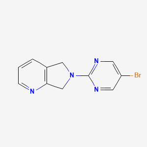 6-(5-bromopyrimidin-2-yl)-6,7-dihydro-5H-pyrrolo[3,4-b]pyridine