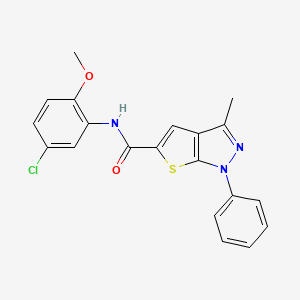 N-(5-chloro-2-methoxyphenyl)-3-methyl-1-phenyl-1H-thieno[2,3-c]pyrazole-5-carboxamide
