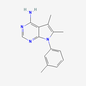 5,6-dimethyl-7-(3-methylphenyl)-7H-pyrrolo[2,3-d]pyrimidin-4-amine