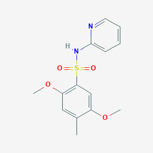 2,5-dimethoxy-4-methyl-N-(2-pyridinyl)benzenesulfonamide