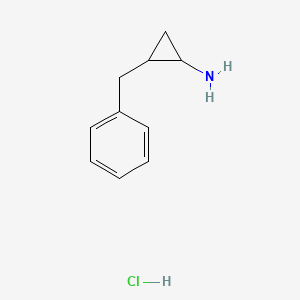 molecular formula C10H14ClN B2753496 2-苄基环丙烷-1-胺盐酸盐 CAS No. 90874-44-5