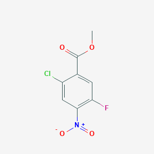molecular formula C8H5ClFNO4 B2753518 2-氯-5-氟-4-硝基苯甲酸甲酯 CAS No. 1897500-78-5