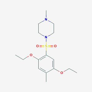 1-[(2,5-Diethoxy-4-methylphenyl)sulfonyl]-4-methylpiperazine