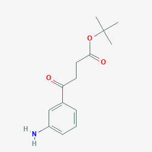 molecular formula C14H19NO3 B2753530 Tert-butyl 4-(3-aminophenyl)-4-oxobutanoate CAS No. 2287300-13-2