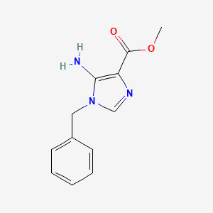 molecular formula C12H13N3O2 B2753545 Methyl 5-amino-1-benzyl-1H-imidazole-4-carboxylate CAS No. 104316-76-9