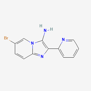 6-Bromo-2-(pyridin-2-yl)imidazo[1,2-a]pyridin-3-amine