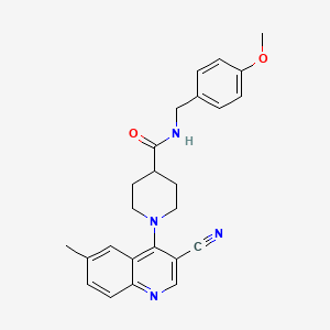 1-{3-[(mesitylsulfonyl)amino]benzoyl}-N-propylpiperidine-4-carboxamide