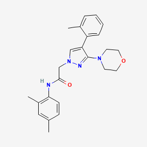 N-(2,4-dimethylphenyl)-2-(3-morpholino-4-(o-tolyl)-1H-pyrazol-1-yl)acetamide