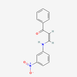 molecular formula C15H12N2O3 B2753576 (Z)-3-(3-Nitrophenylamino)-1-phenylprop-2-en-1-one CAS No. 2161305-12-8