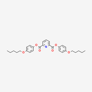 molecular formula C29H33NO6 B2753587 Bis(4-pentoxyphenyl) Pyridine-2,6-dicarboxylate CAS No. 313223-94-8