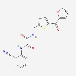 N1-(2-cyanophenyl)-N2-((5-(furan-2-carbonyl)thiophen-2-yl)methyl)oxalamide