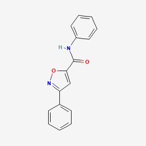 molecular formula C16H12N2O2 B2753609 N,3-diphenyl-1,2-oxazole-5-carboxamide CAS No. 1155-11-9