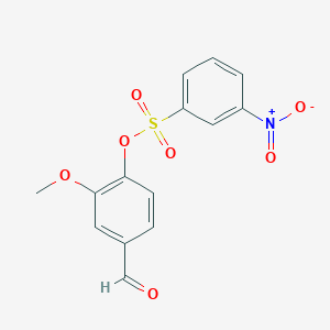 4-Formyl-2-methoxyphenyl 3-nitrobenzene-1-sulfonate