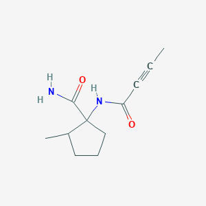 1-(But-2-ynoylamino)-2-methylcyclopentane-1-carboxamide