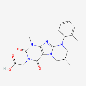 2-[1,7-dimethyl-9-(2-methylphenyl)-2,4-dioxo-7,8-dihydro-6H-purino[7,8-a]pyrimidin-3-yl]acetic acid