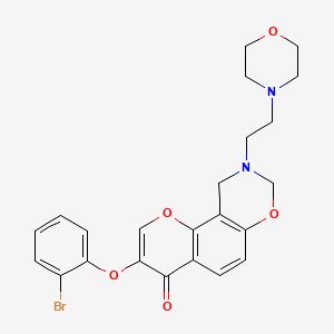 3-(2-bromophenoxy)-9-(2-morpholinoethyl)-9,10-dihydrochromeno[8,7-e][1,3]oxazin-4(8H)-one