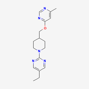 5-Ethyl-2-(4-(((6-methylpyrimidin-4-yl)oxy)methyl)piperidin-1-yl)pyrimidine