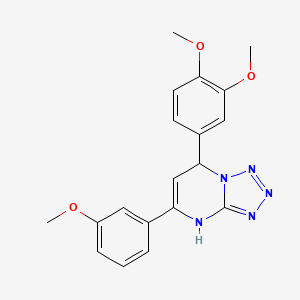 7-(3,4-Dimethoxyphenyl)-5-(3-methoxyphenyl)-4,7-dihydrotetrazolo[1,5-a]pyrimidine