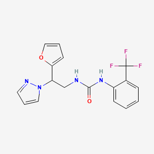 1-(2-(furan-2-yl)-2-(1H-pyrazol-1-yl)ethyl)-3-(2-(trifluoromethyl)phenyl)urea